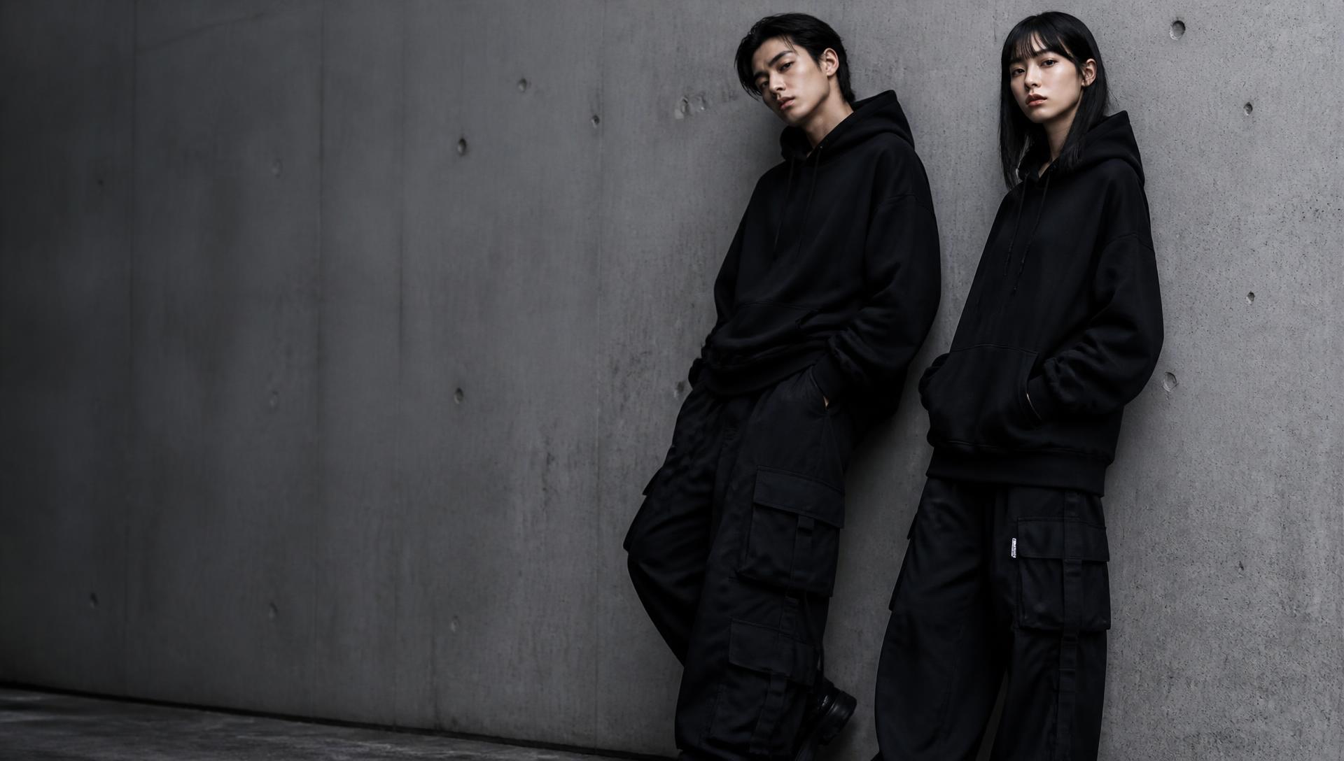 Modèle en tenue streetwear Papoutchi Shop